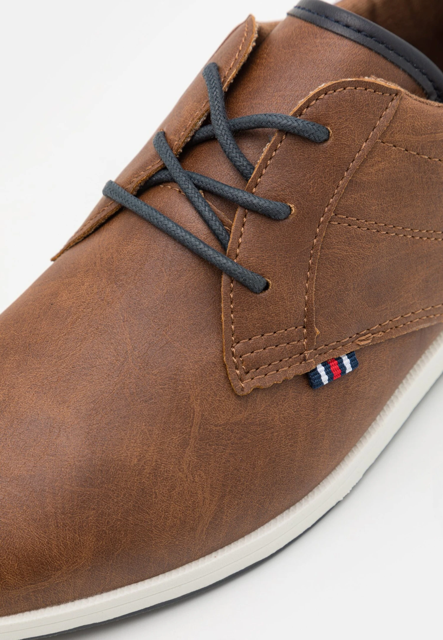 Pier One Sportieve Veterschoenen - Cognac/White - Afbeelding 6