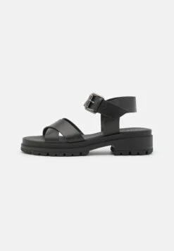 Pier One Leather - Sandalen - Black